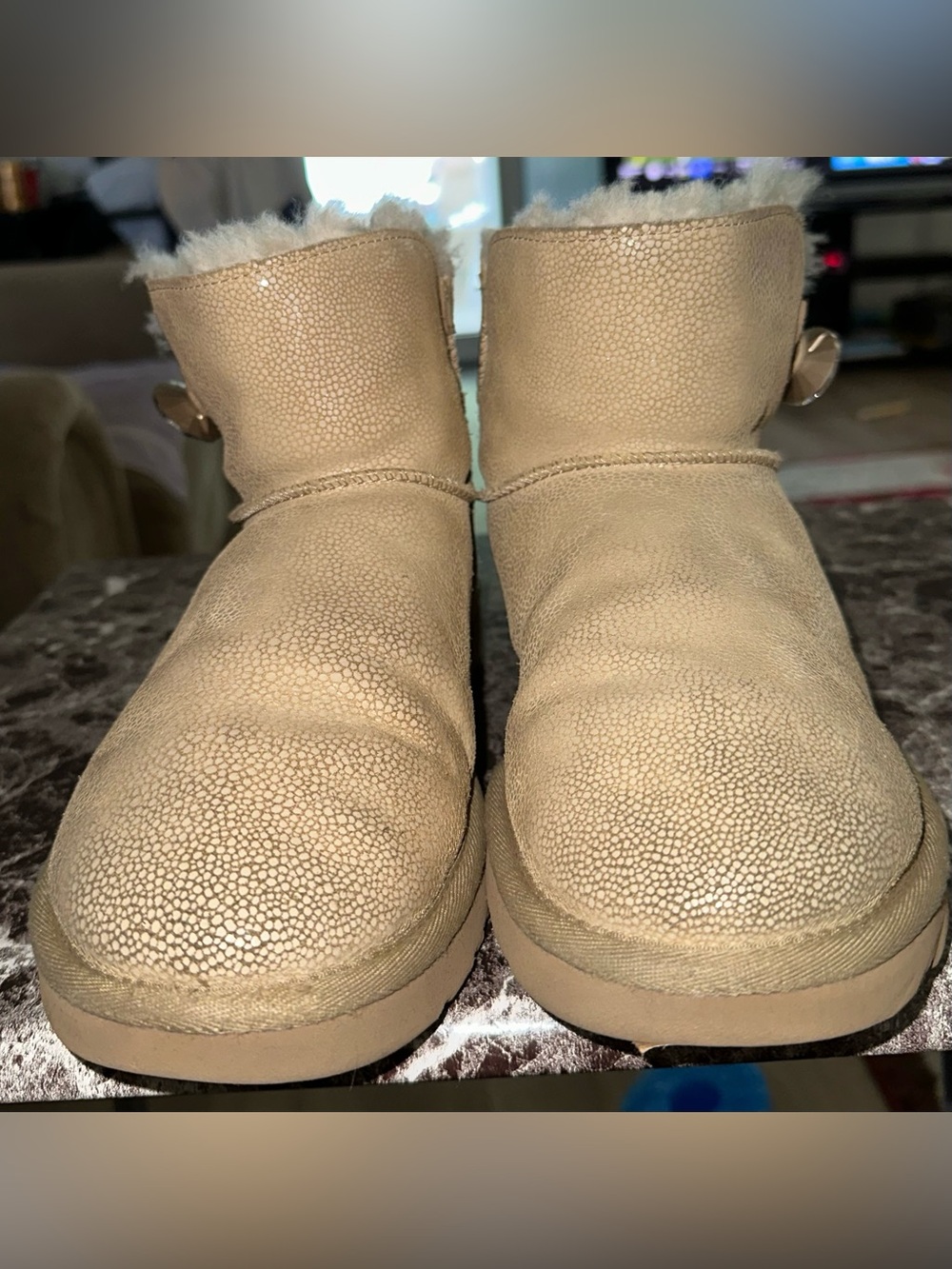 Women’s UGG Tan Faux-Shearling Winter Boot